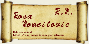 Rosa Momčilović vizit kartica